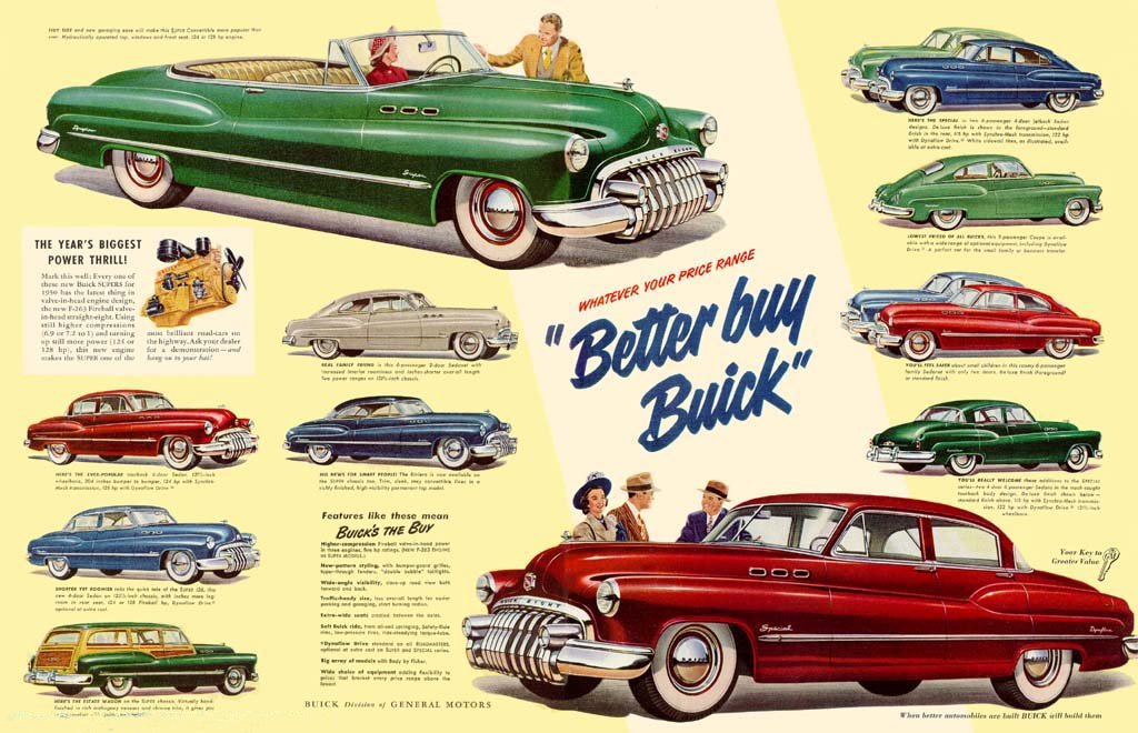 1950 Buick Auto Advertising